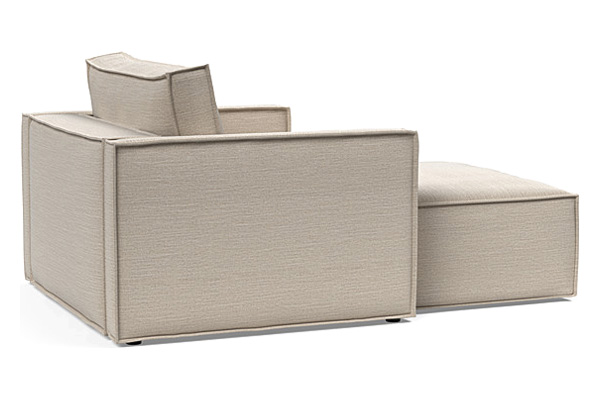 Innovation Living Newilla Lounger Chair with Slim Arms - 612 Blida Sand Grey