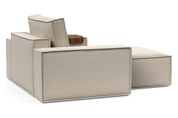 Innovation Living Newilla Lounger Chair with Wide Arms - 612 Blida Sand Grey