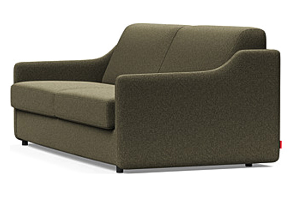 Innovation Living Carnell Sofa Bed With Slope Arms - 535 Bouclé Forest Green