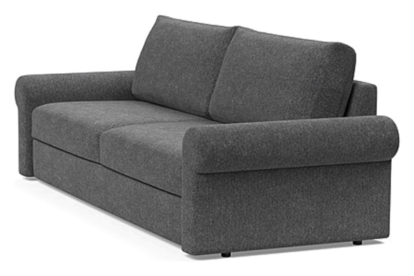 Innovation Living Vilander Sofa Bed With Roll Arms - 350 Taura Deep Grey