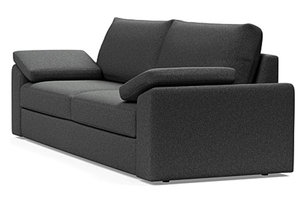 Innovation Living Vilander Sofa Bed With Cushion Arms - 529 Bouclé Charcoal