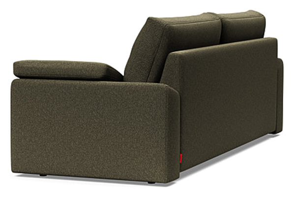 Innovation Living Vilander Sofa Bed With Cushion Arms - 535 Bouclé Forest Green