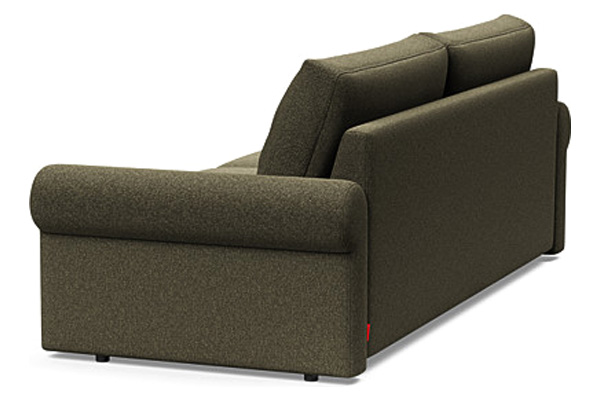 Innovation Living Vilander Sofa Bed With Roll Arms - 535 Bouclé Forest Green