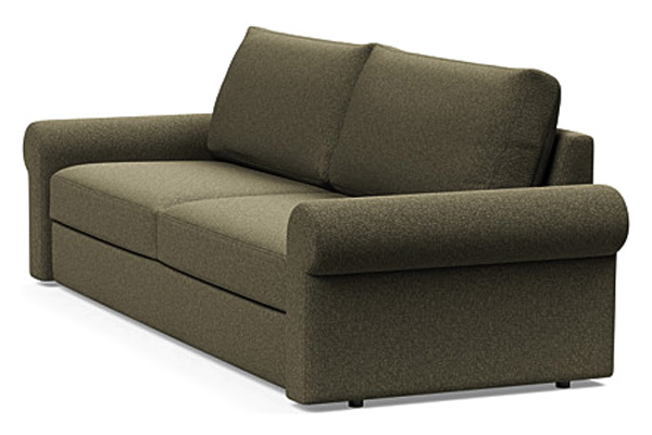 Innovation Living Vilander Sofa Bed With Roll Arms - 535 Bouclé Forest Green