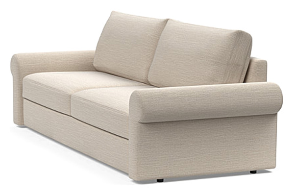 Innovation Living Vilander Sofa Bed With Roll Arms - 612 Blida Sand Grey