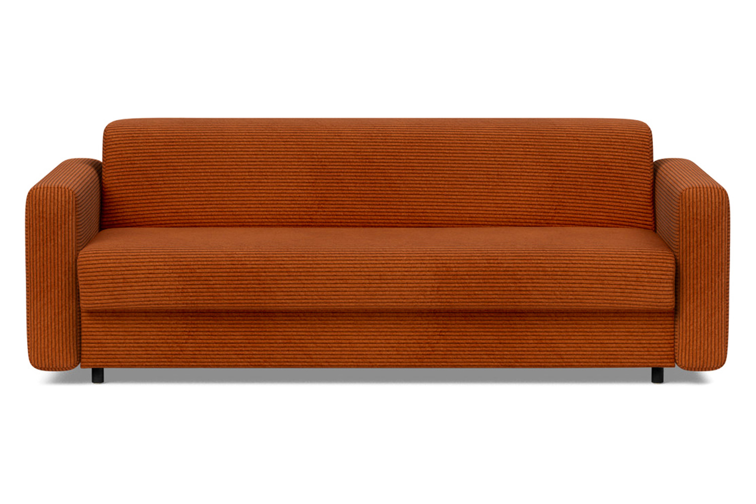 Innovation Living Killian Queen Size Sofa Bed Dual Mattress - 595 Corduroy Burnt Orange