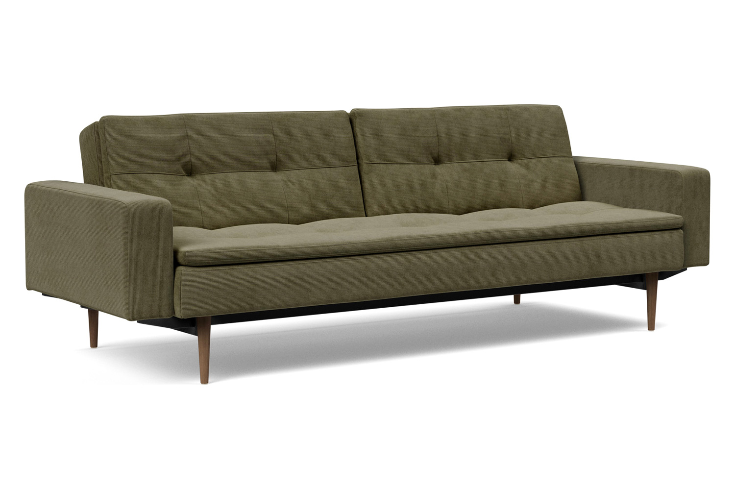 Innovation Living - Dublexo Styletto Sofa Bed Dark Wood with Arms