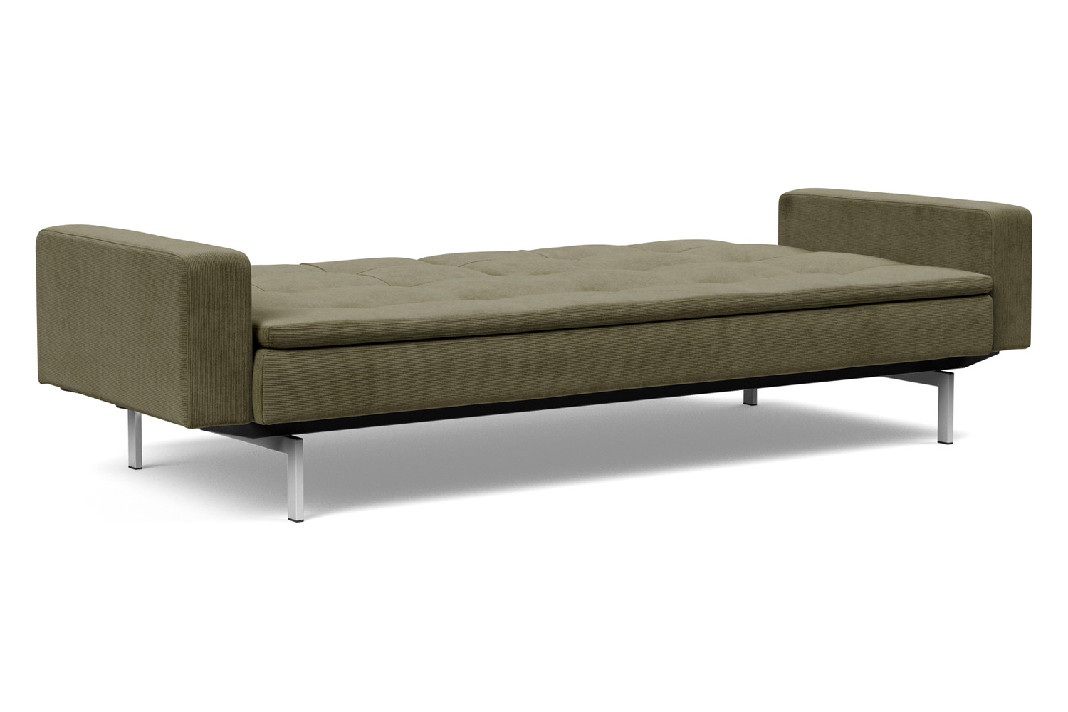 Innovation Living Dublexo Stainless Steel Sofa Bed with Arms - 316 Cordufine Pine Green