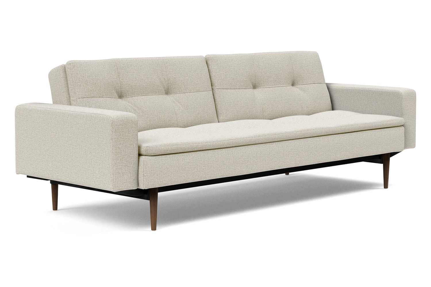 Innovation Living - Dublexo Styletto Sofa Bed Dark Wood with Arms