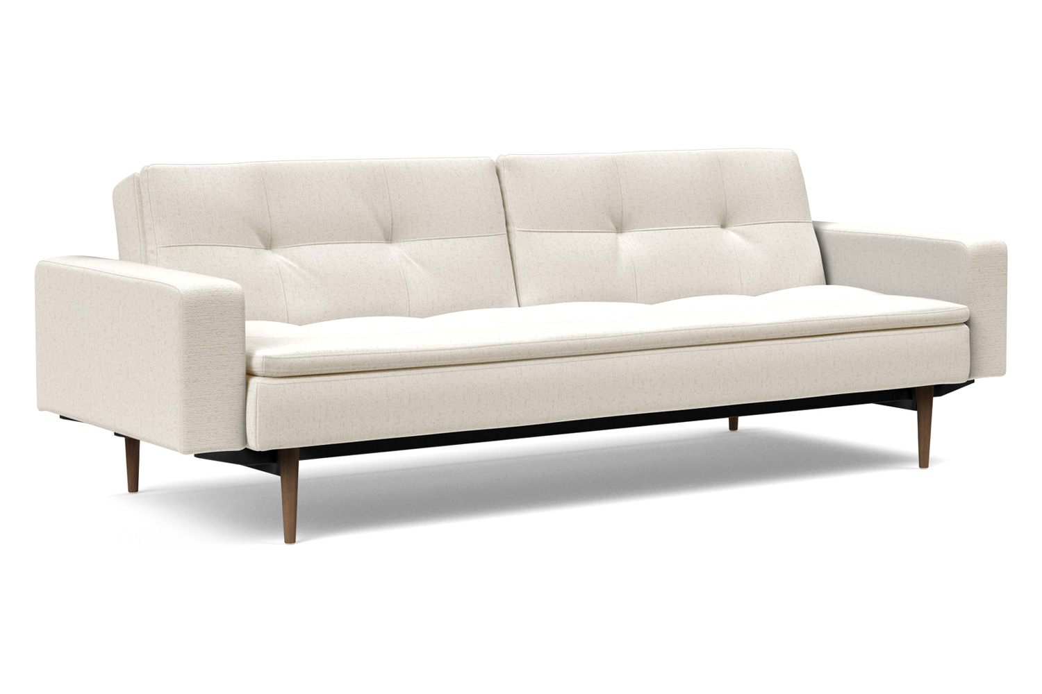 Innovation Living - Dublexo Styletto Sofa Bed Dark Wood with Arms