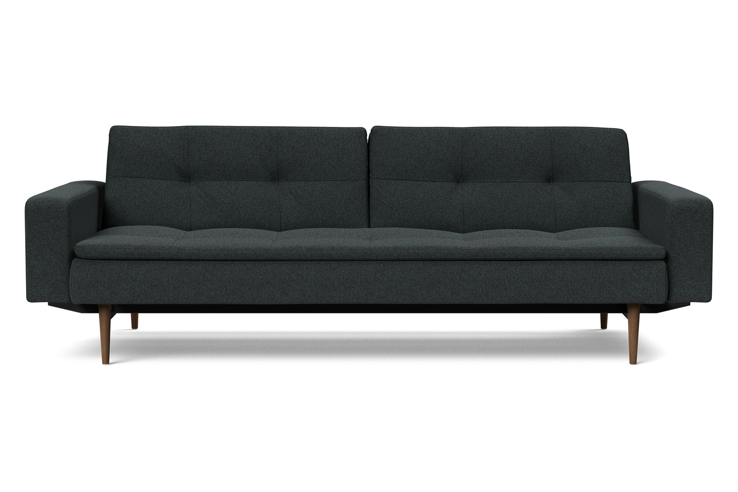 Innovation Living - Dublexo Styletto Sofa Bed Dark Wood with Arms