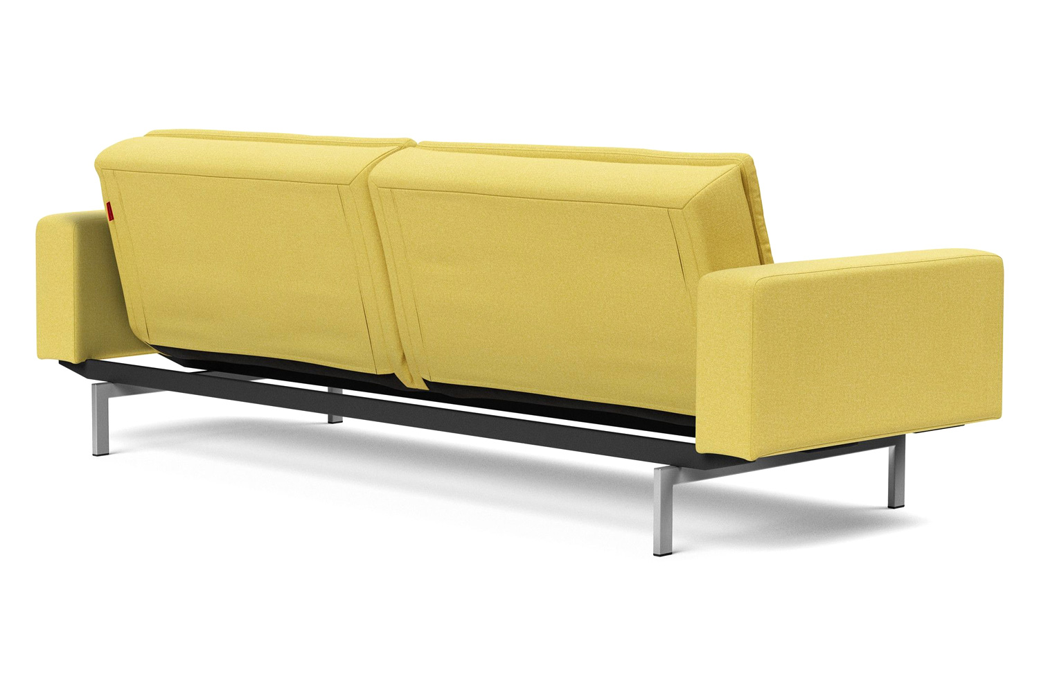 Innovation Living Dublexo Stainless Steel Sofa Bed with Arms - 554 Soft Mustard Flower