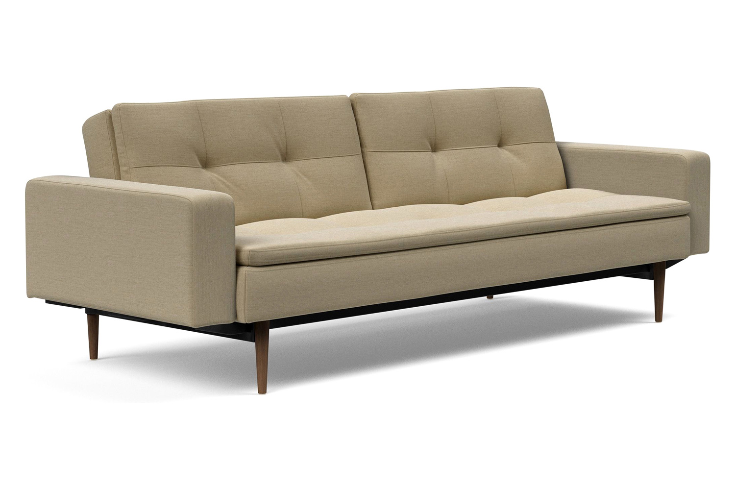 Innovation Living - Dublexo Styletto Sofa Bed Dark Wood with Arms