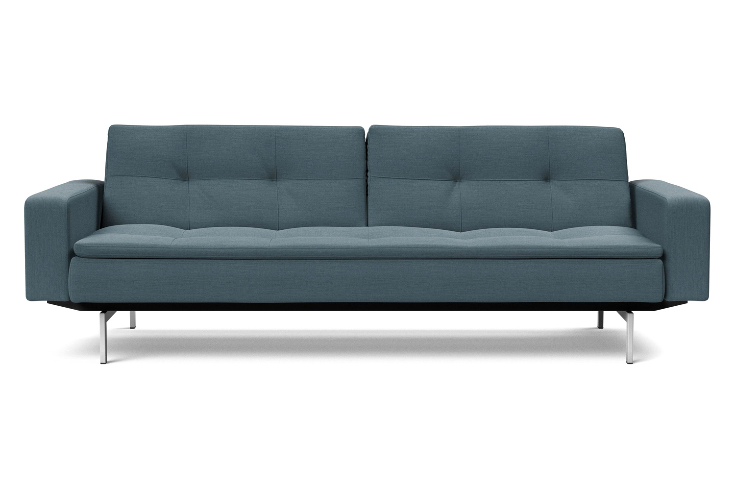 Innovation Living Dublexo Stainless Steel Sofa Bed with Arms - 573 Vivus Dusty Blue