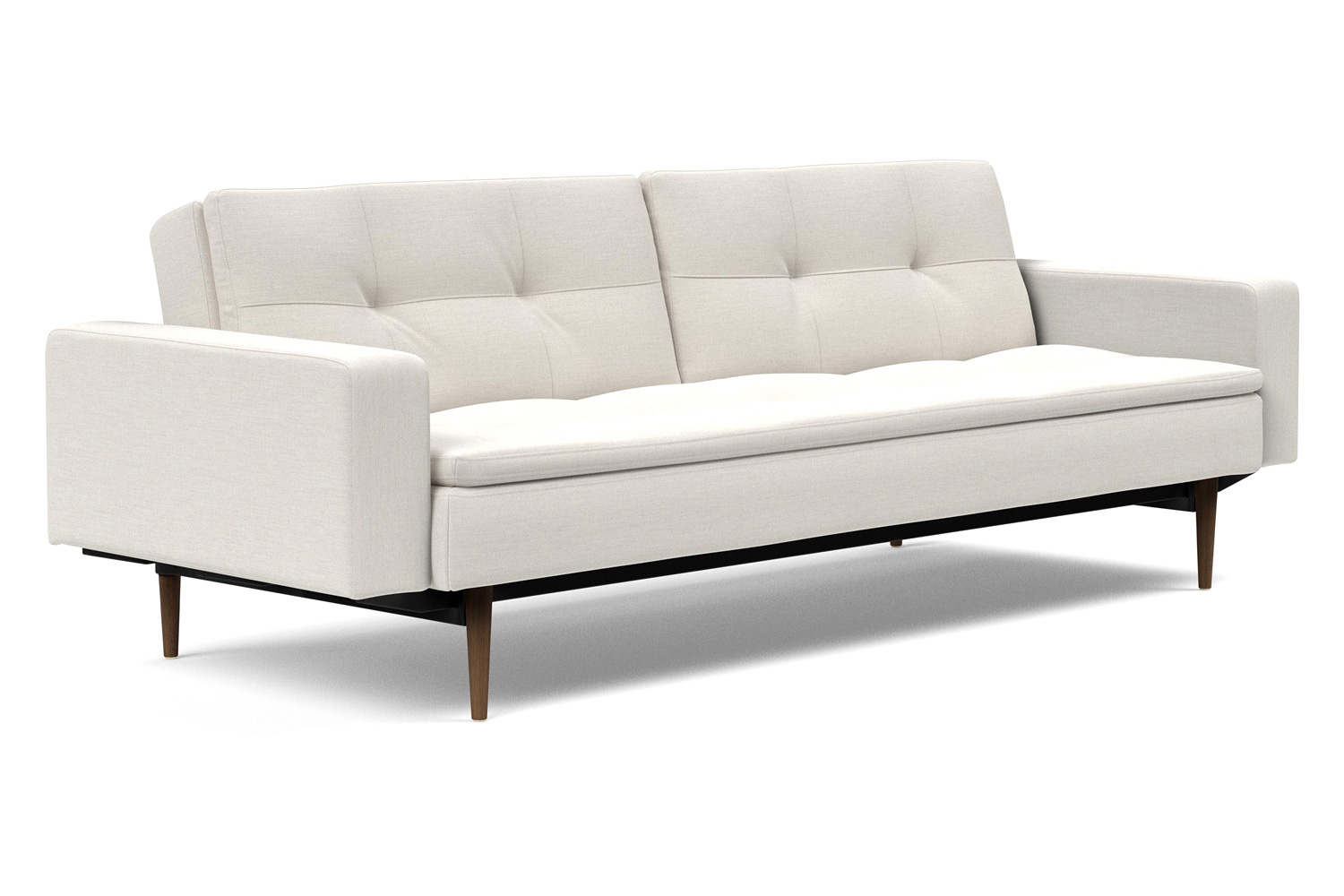 Innovation Living - Dublexo Styletto Sofa Bed Dark Wood with Arms