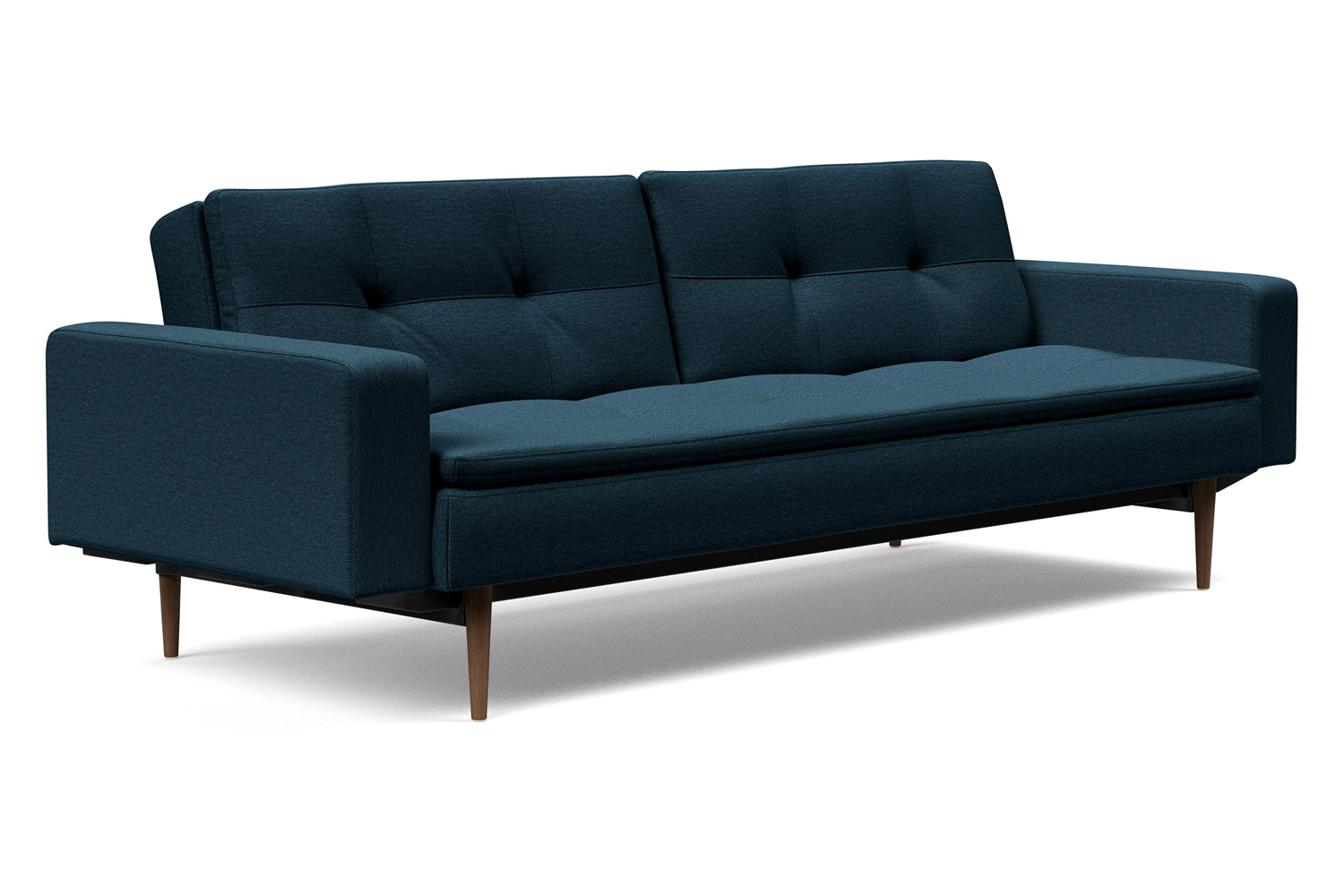 Innovation Living - Dublexo Styletto Sofa Bed Dark Wood with Arms