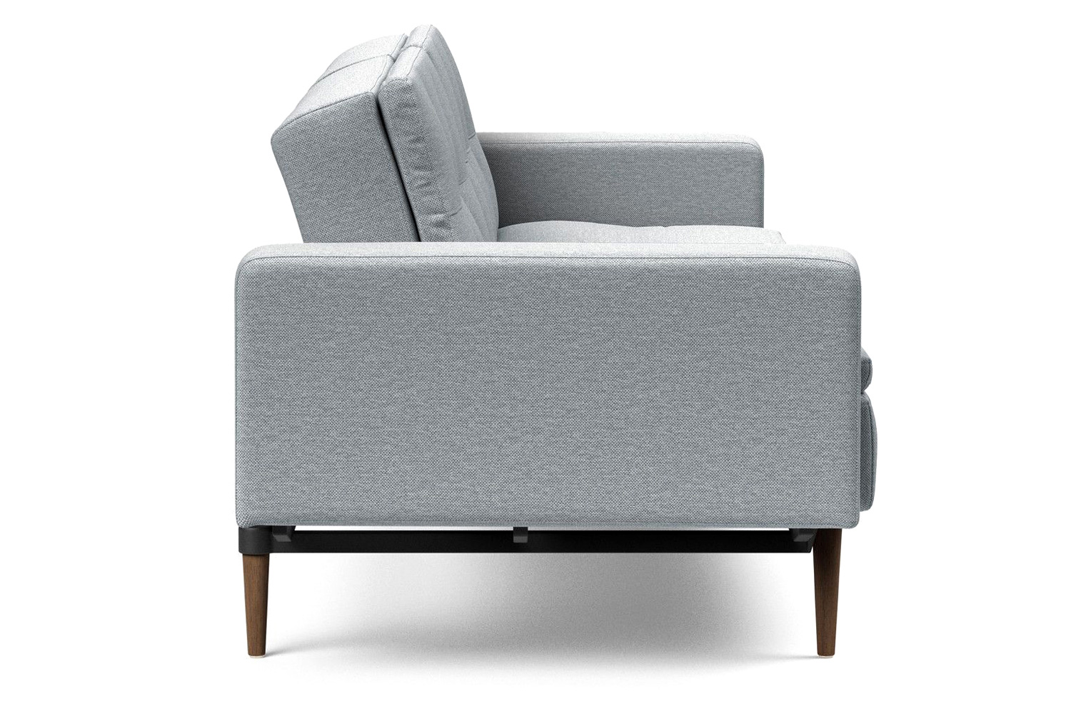 Innovation Living Dublexo Styletto Sofa Bed Dark Wood with Arms - 583 Argus Gray