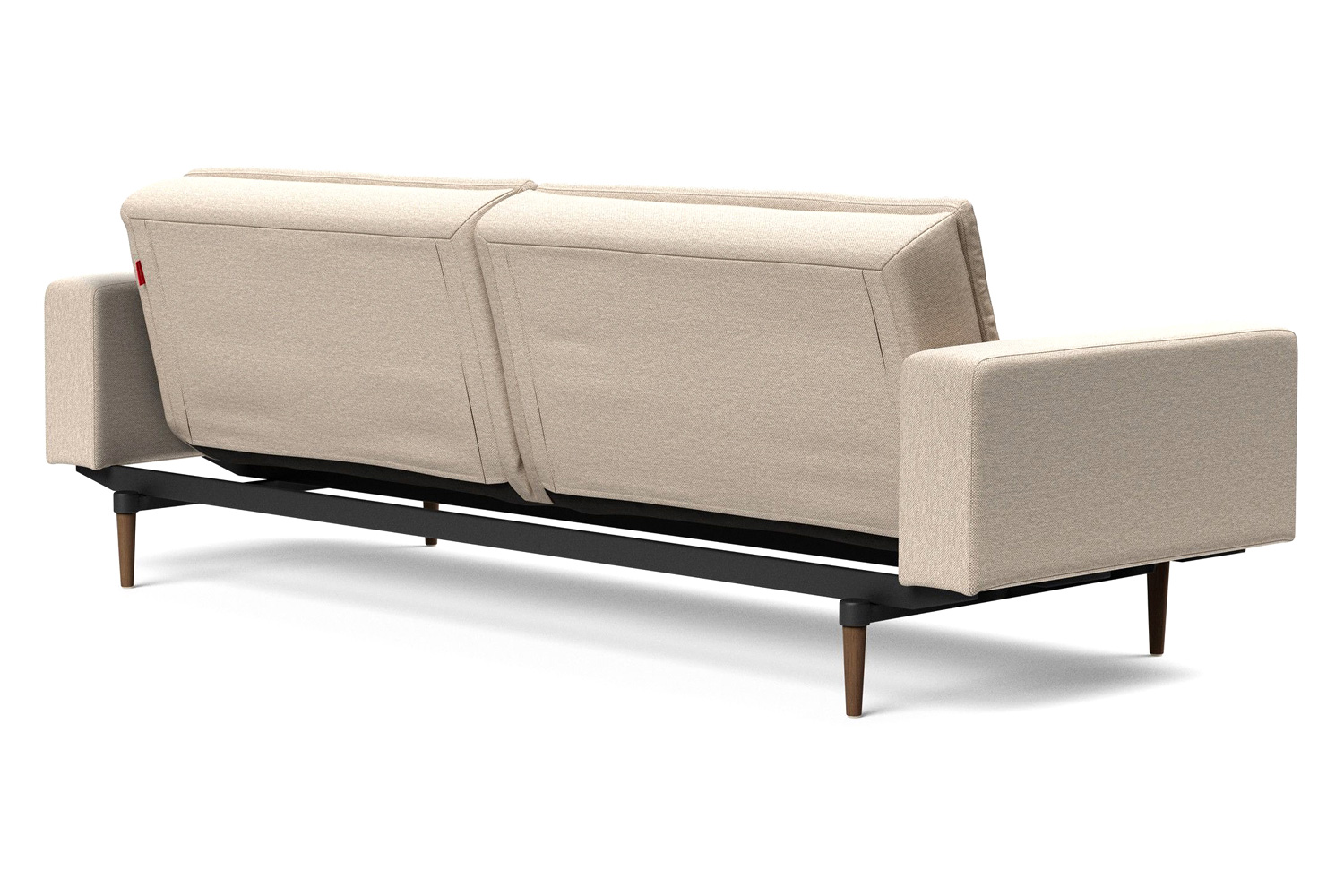 Innovation Living Dublexo Styletto Sofa Bed Dark Wood with Arms - 584 Argus Natural