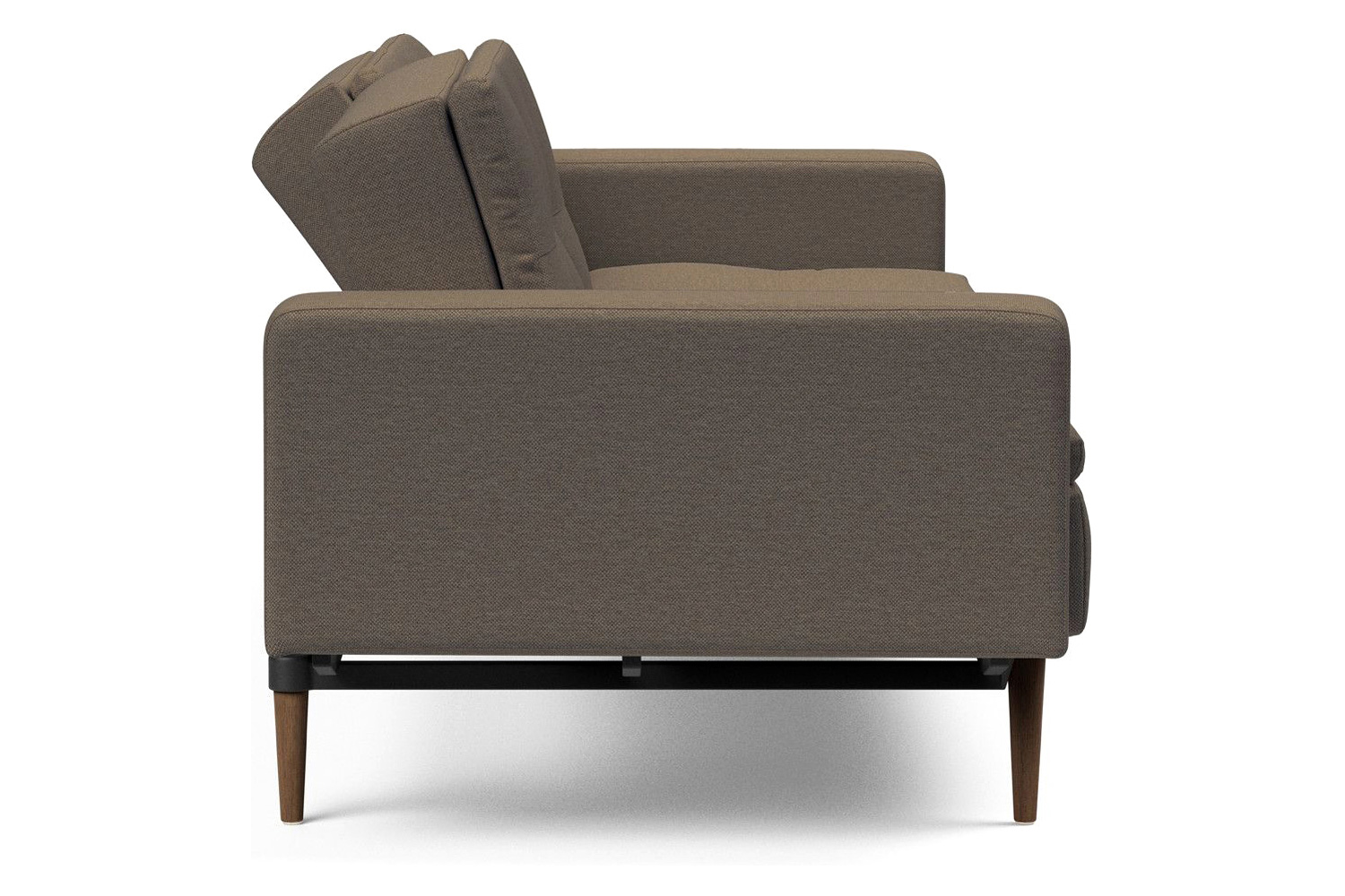 Innovation Living Dublexo Styletto Sofa Bed Dark Wood with Arms - 585 Argus Brown