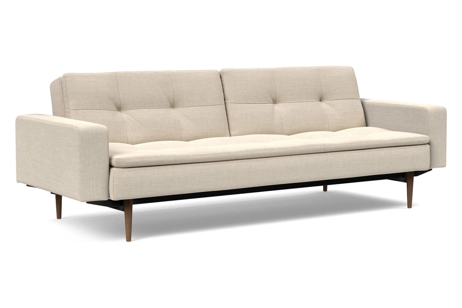 Innovation Living - Dublexo Styletto Sofa Bed Dark Wood with Arms