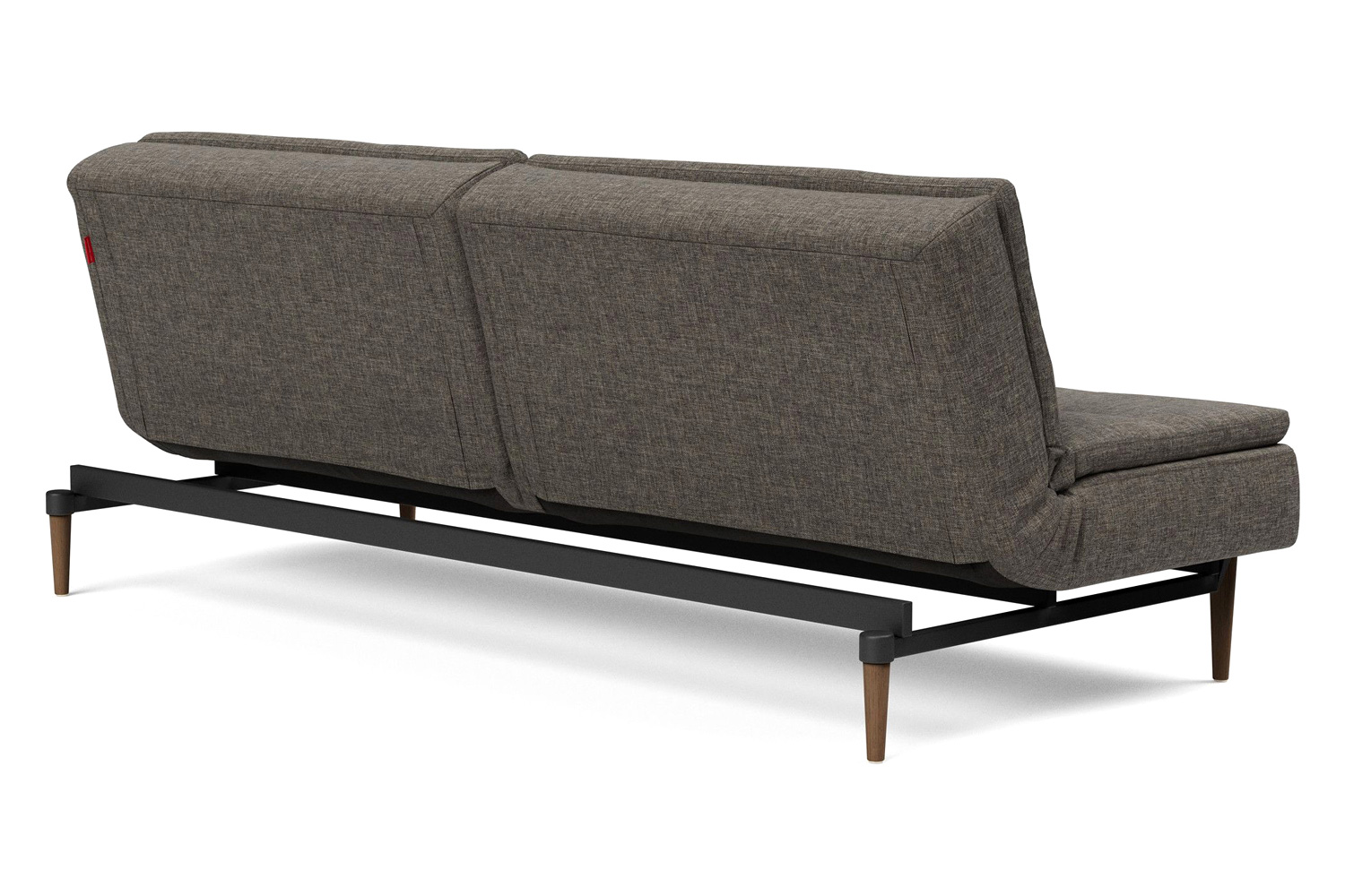 Innovation Living Dublexo Styletto Sofa Bed Dark Wood - 216 Flashtex Dark Gray