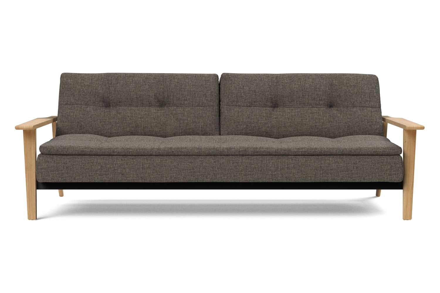 Innovation Living Dublexo Frej Sofa Bed Oak - 216 Flashtex Dark Gray