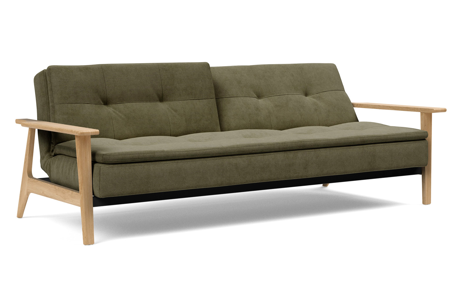 Innovation Living Dublexo Frej Sofa Bed Oak - 316 Cordufine Pine Green