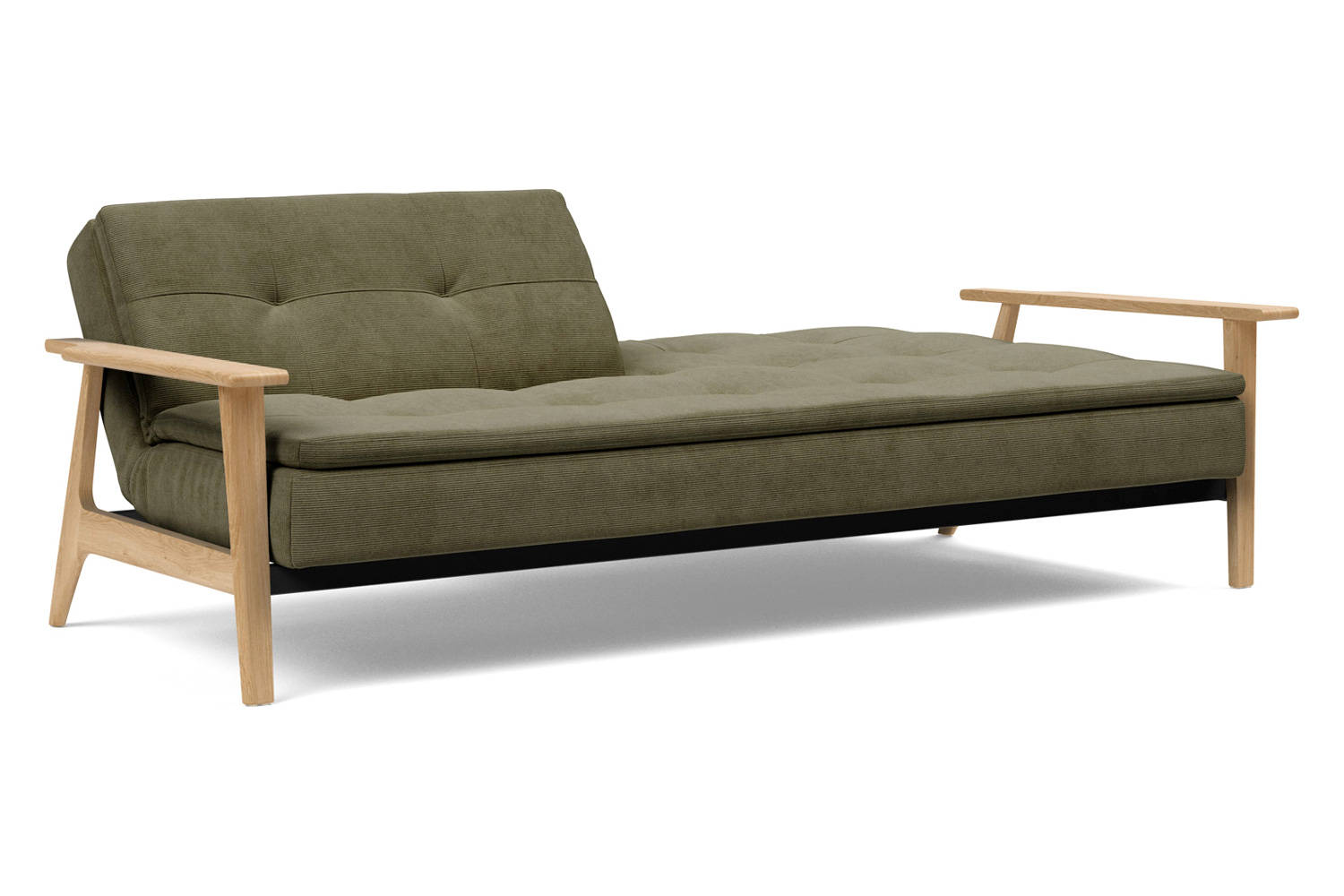 Innovation Living Dublexo Frej Sofa Bed Oak - 316 Cordufine Pine Green