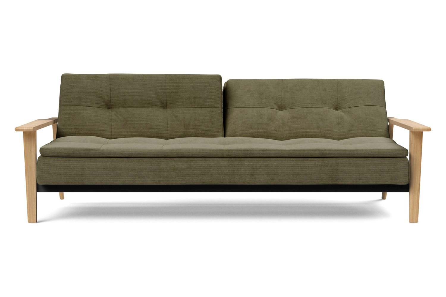 Innovation Living Dublexo Frej Sofa Bed Oak - 316 Cordufine Pine Green