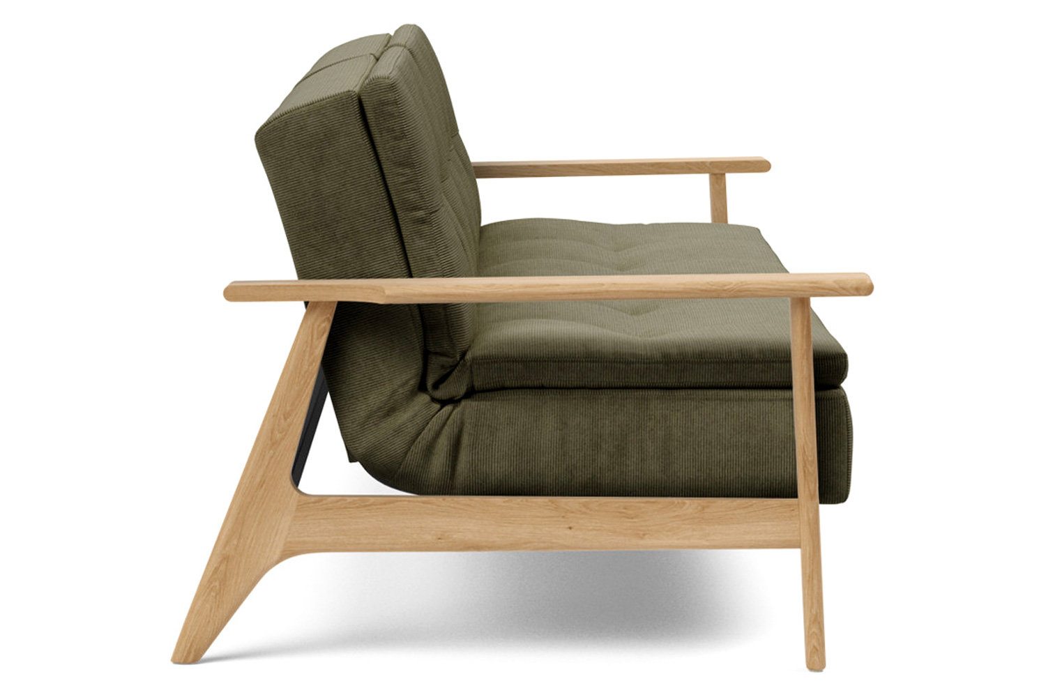 Innovation Living Dublexo Frej Sofa Bed Oak - 316 Cordufine Pine Green