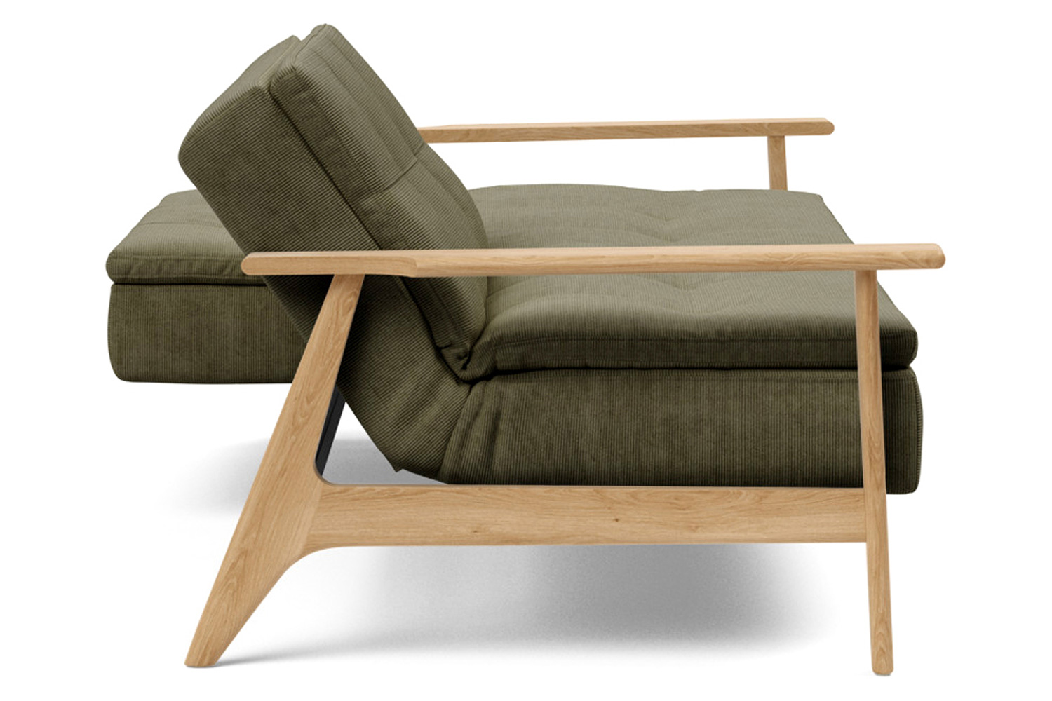 Innovation Living Dublexo Frej Sofa Bed Oak - 316 Cordufine Pine Green