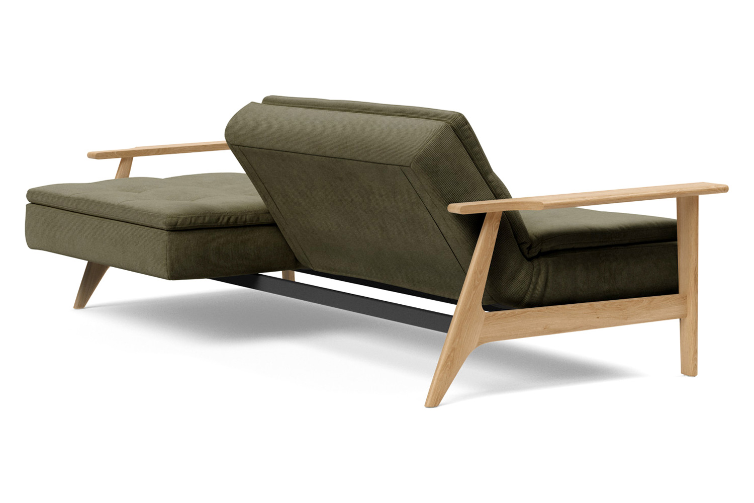 Innovation Living Dublexo Frej Sofa Bed Oak - 316 Cordufine Pine Green