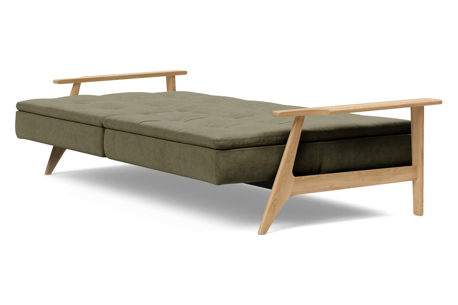 Innovation Living Dublexo Frej Sofa Bed Oak - 316 Cordufine Pine Green