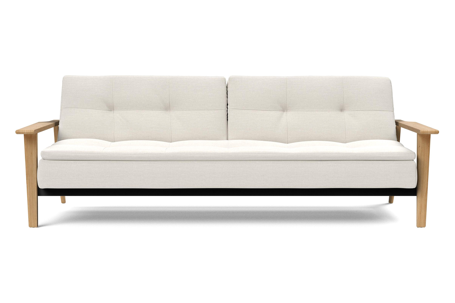 Innovation Living Dublexo Frej Sofa Bed Oak - 574 Vivus Dusty Off White