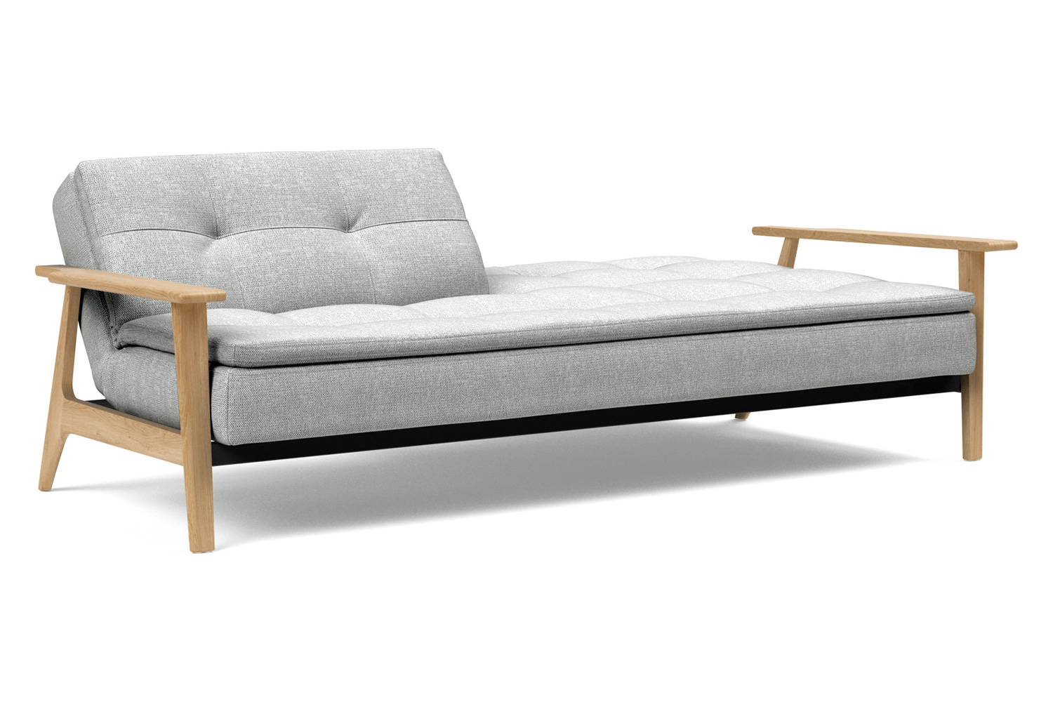 Innovation Living Dublexo Frej Sofa Bed Oak - 590 Micro Check Gray