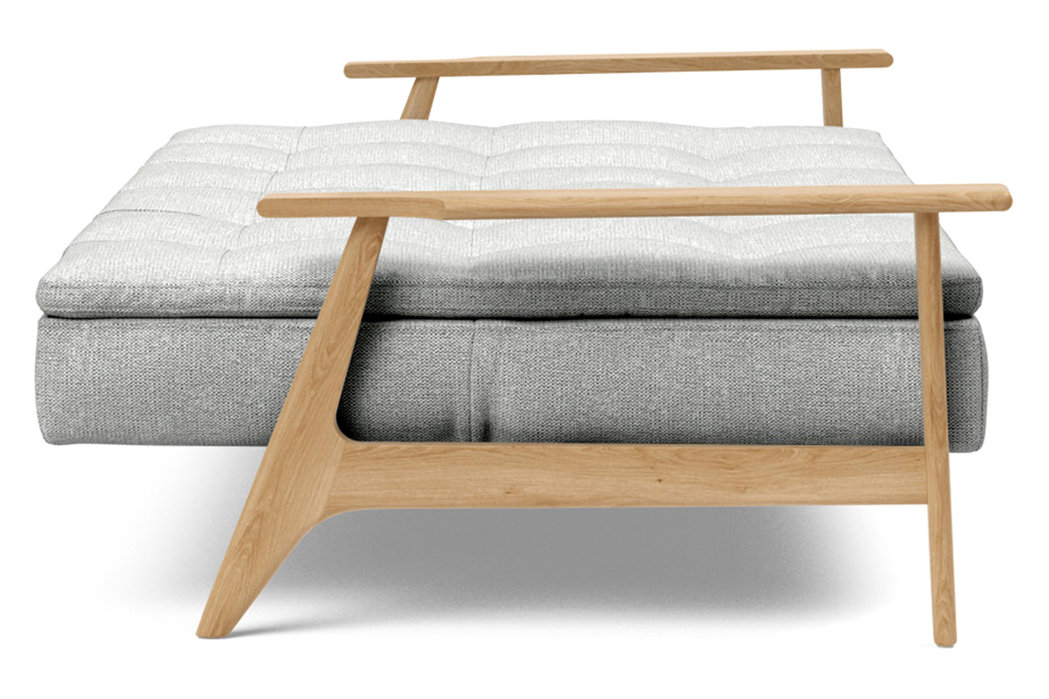 Innovation Living Dublexo Frej Sofa Bed Oak - 590 Micro Check Gray