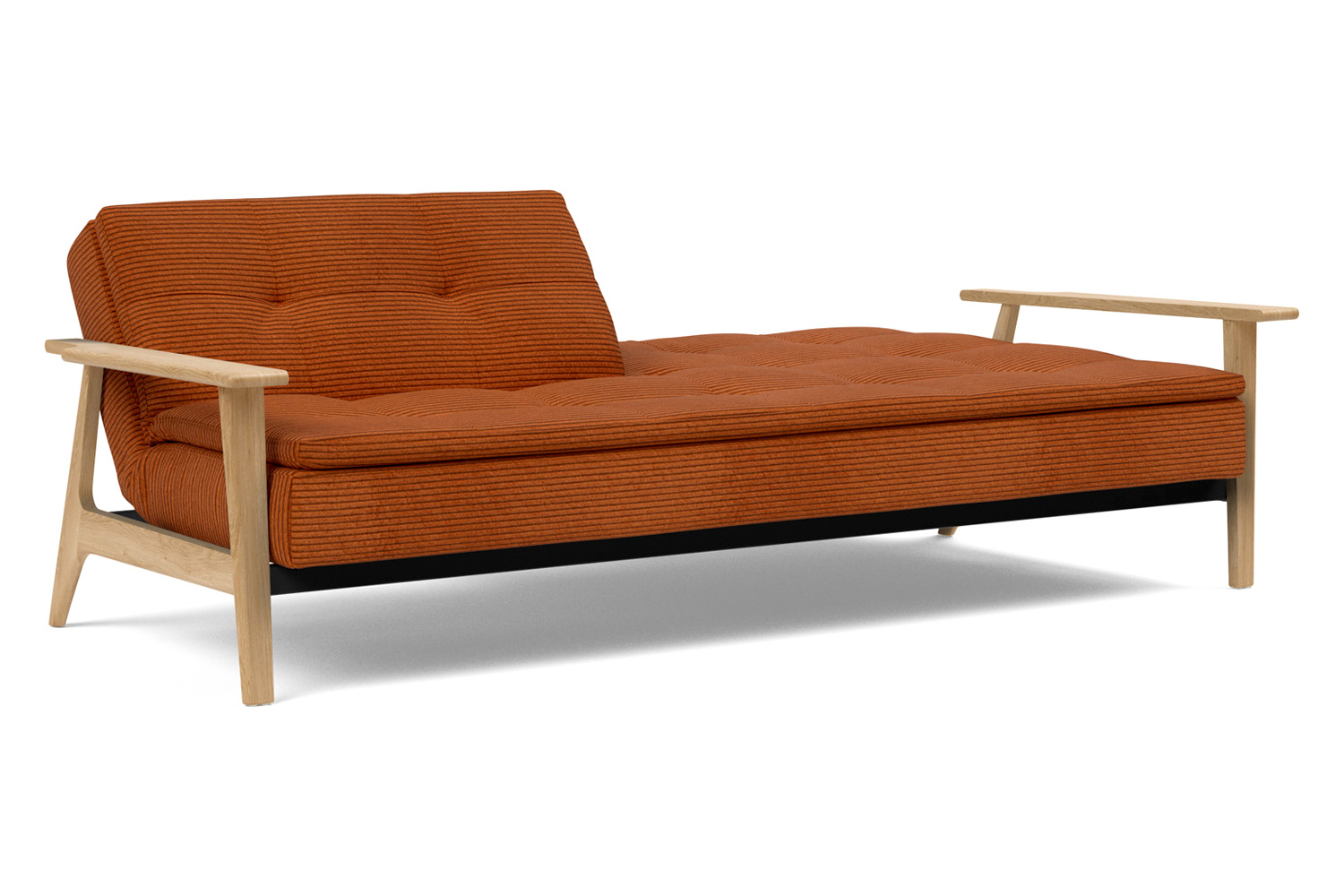 Innovation Living™ Dublexo Frej Sofa Bed Oak - 595 Corduroy Burnt Orange