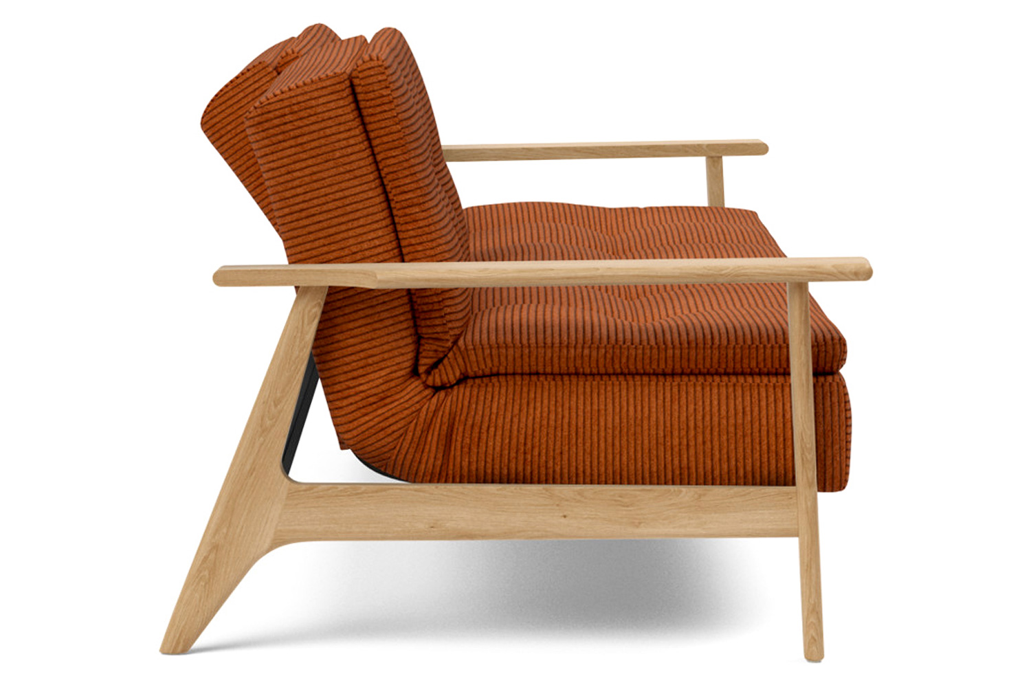 Innovation Living™ Dublexo Frej Sofa Bed Oak - 595 Corduroy Burnt Orange