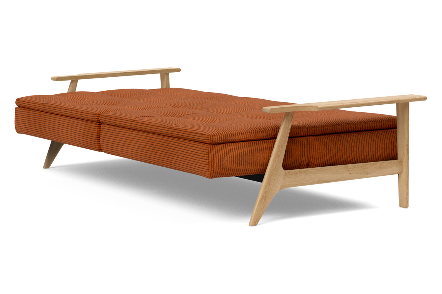 Innovation Living™ Dublexo Frej Sofa Bed Oak - 595 Corduroy Burnt Orange