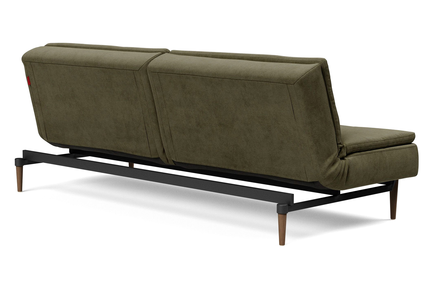 Innovation Living Dublexo Styletto Sofa Bed Dark Wood - 316 Cordufine Pine Green