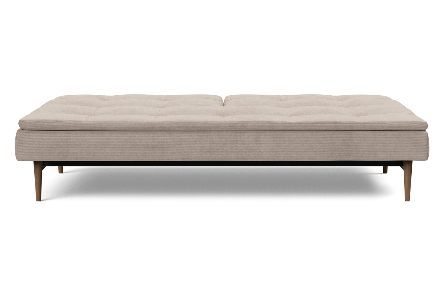 Innovation Living Dublexo Styletto Sofa Bed Dark Wood - 318 Cordufine Beige