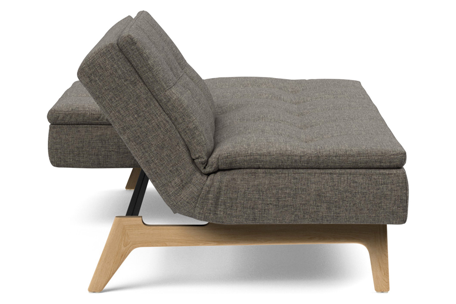 Innovation Living Dublexo Eik Sofa Bed Oak - 216 Flashtex Dark Gray