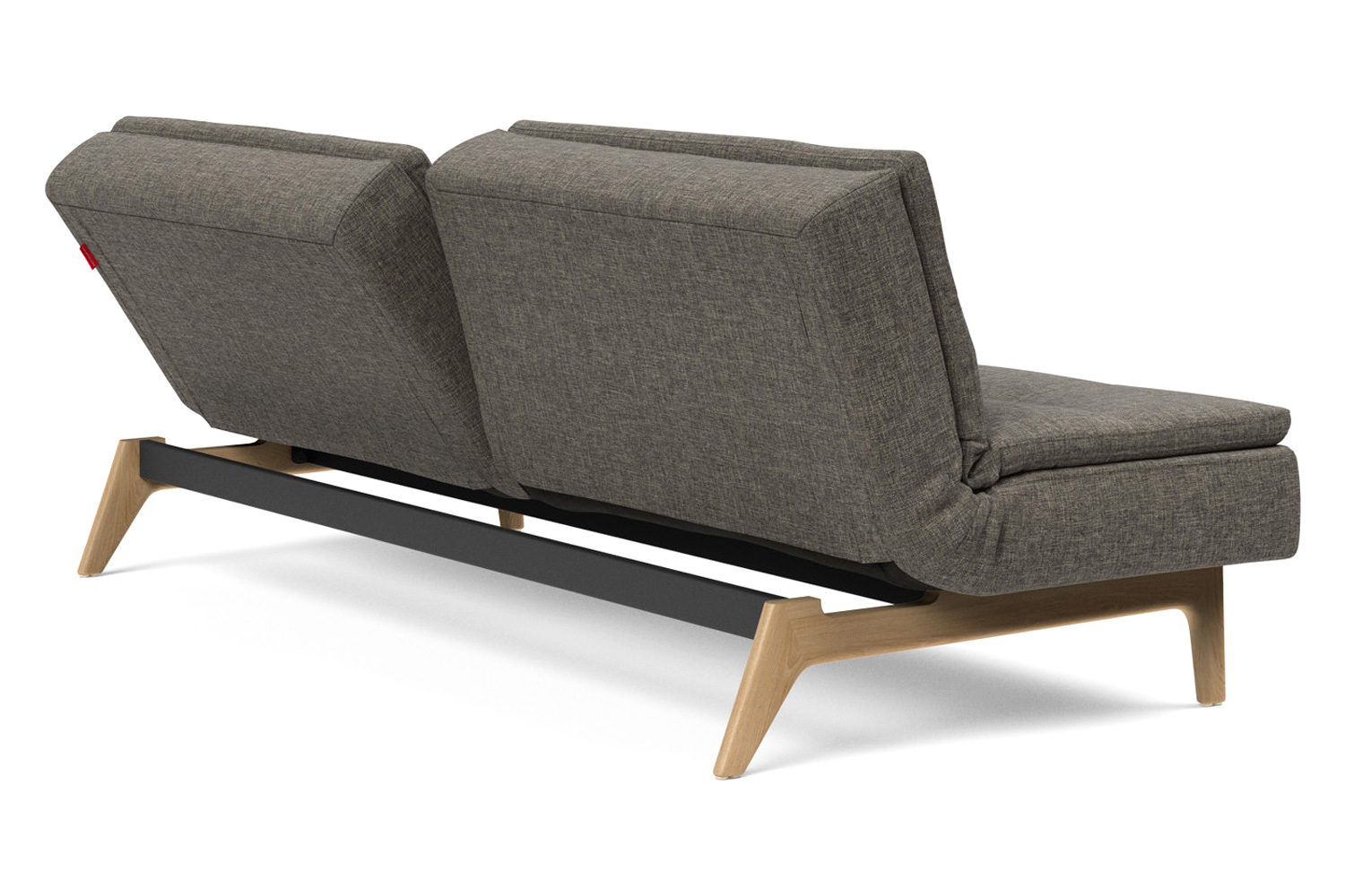 Innovation Living Dublexo Eik Sofa Bed Oak - 216 Flashtex Dark Gray