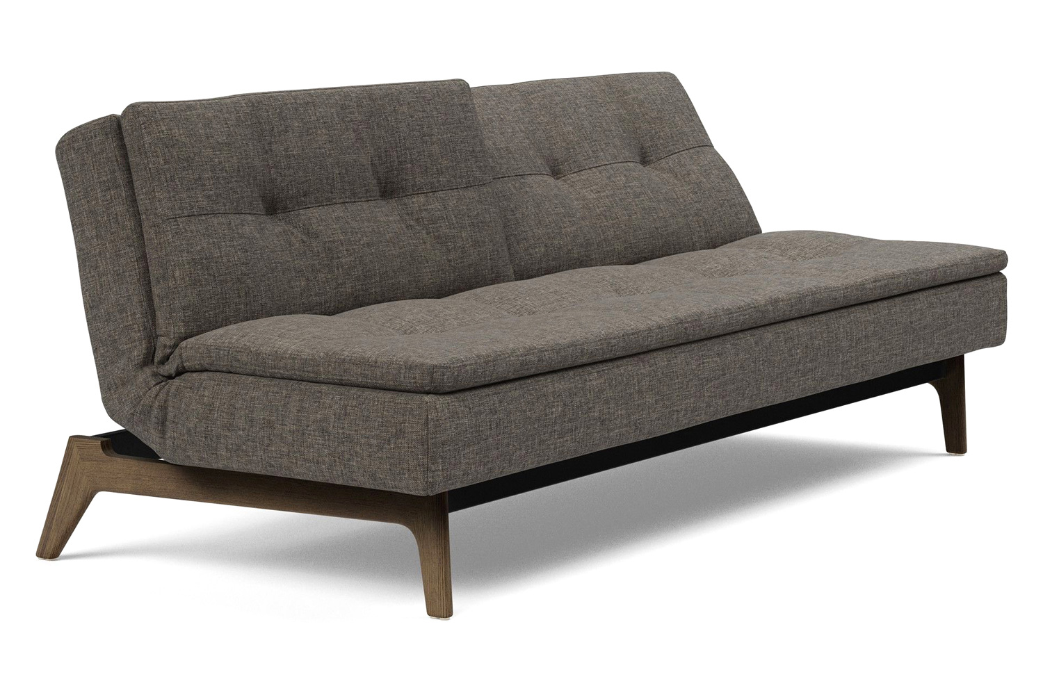 Innovation Living Dublexo Eik Sofa Bed Smoked Oak - 216 Flashtex Dark Gray