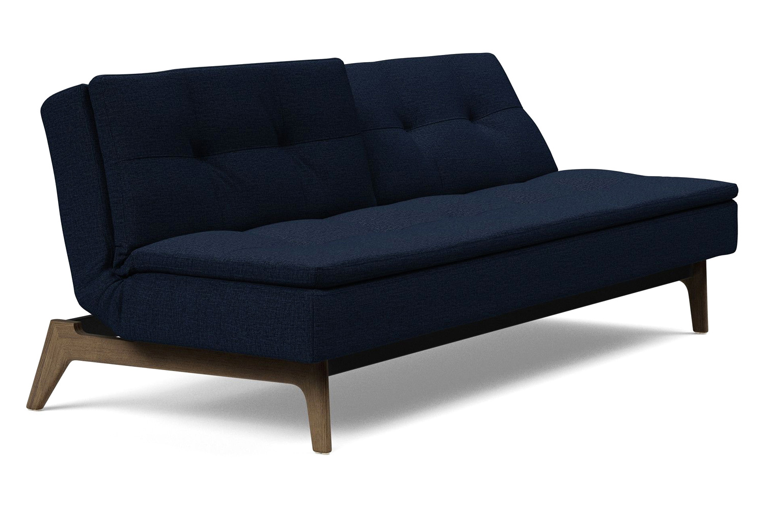 Innovation Living Dublexo Eik Sofa Bed Smoked Oak - 528 Mixed Dance Blue