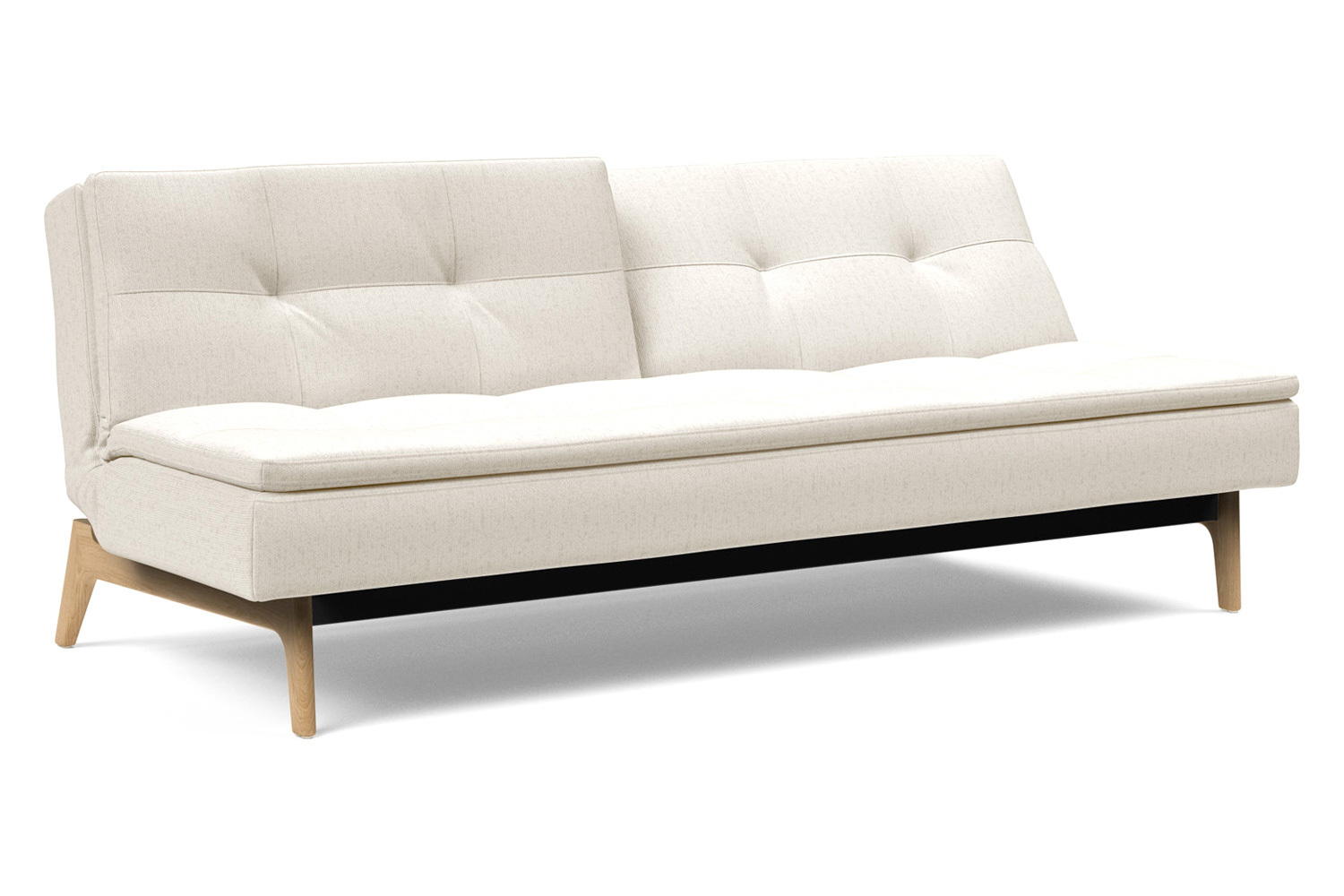 Innovation Living Dublexo Eik Sofa Bed Oak - 531 Bouclé Off White