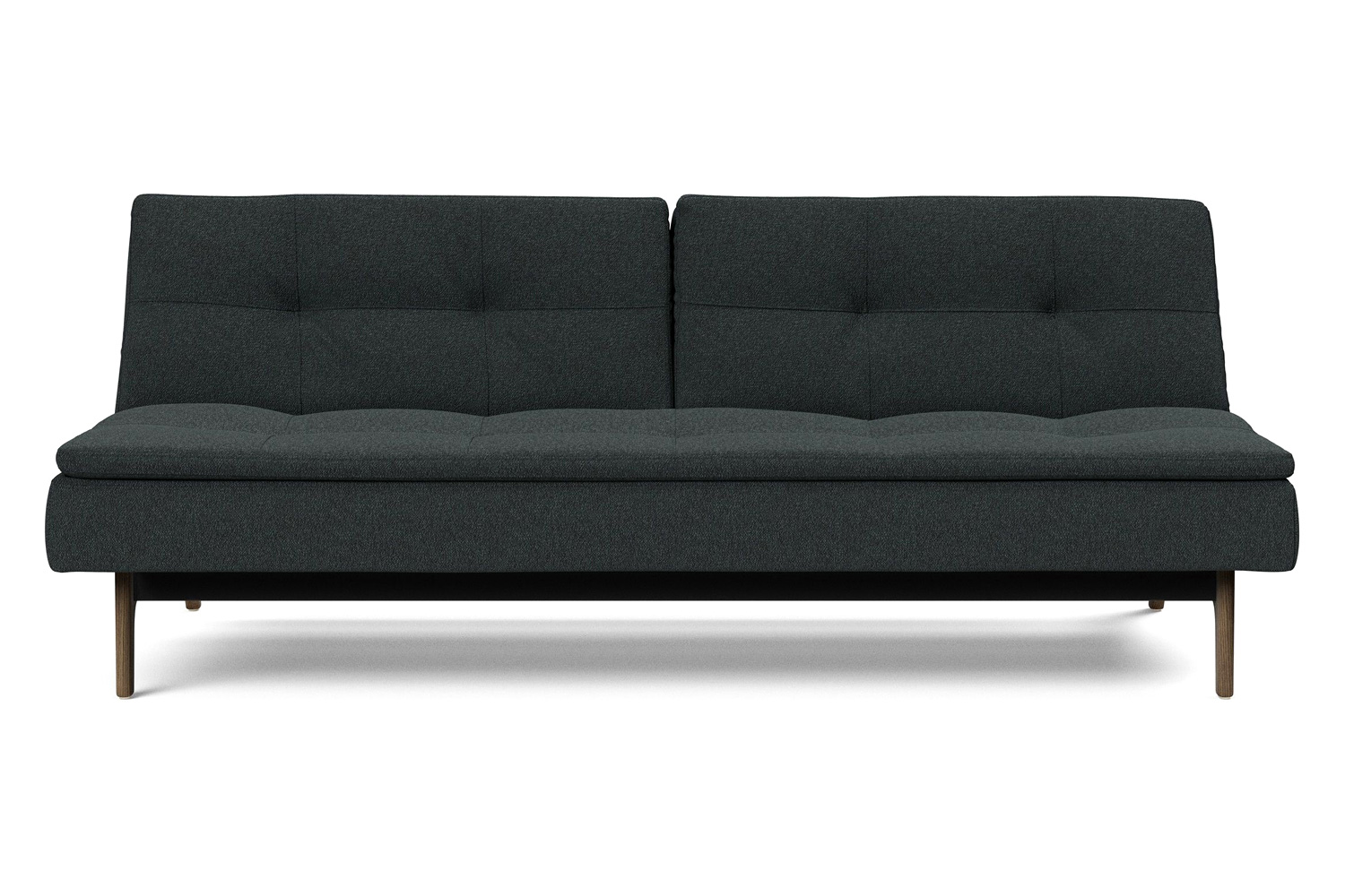 Innovation Living Dublexo Eik Sofa Bed Smoked Oak - 534 Bouclé Black Raven