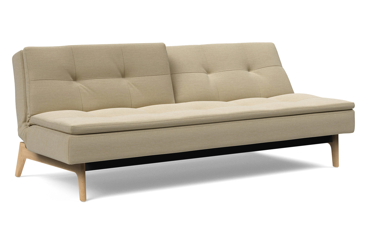 Innovation Living Dublexo Eik Sofa Bed Oak - 571 Vivus Dusty Sand