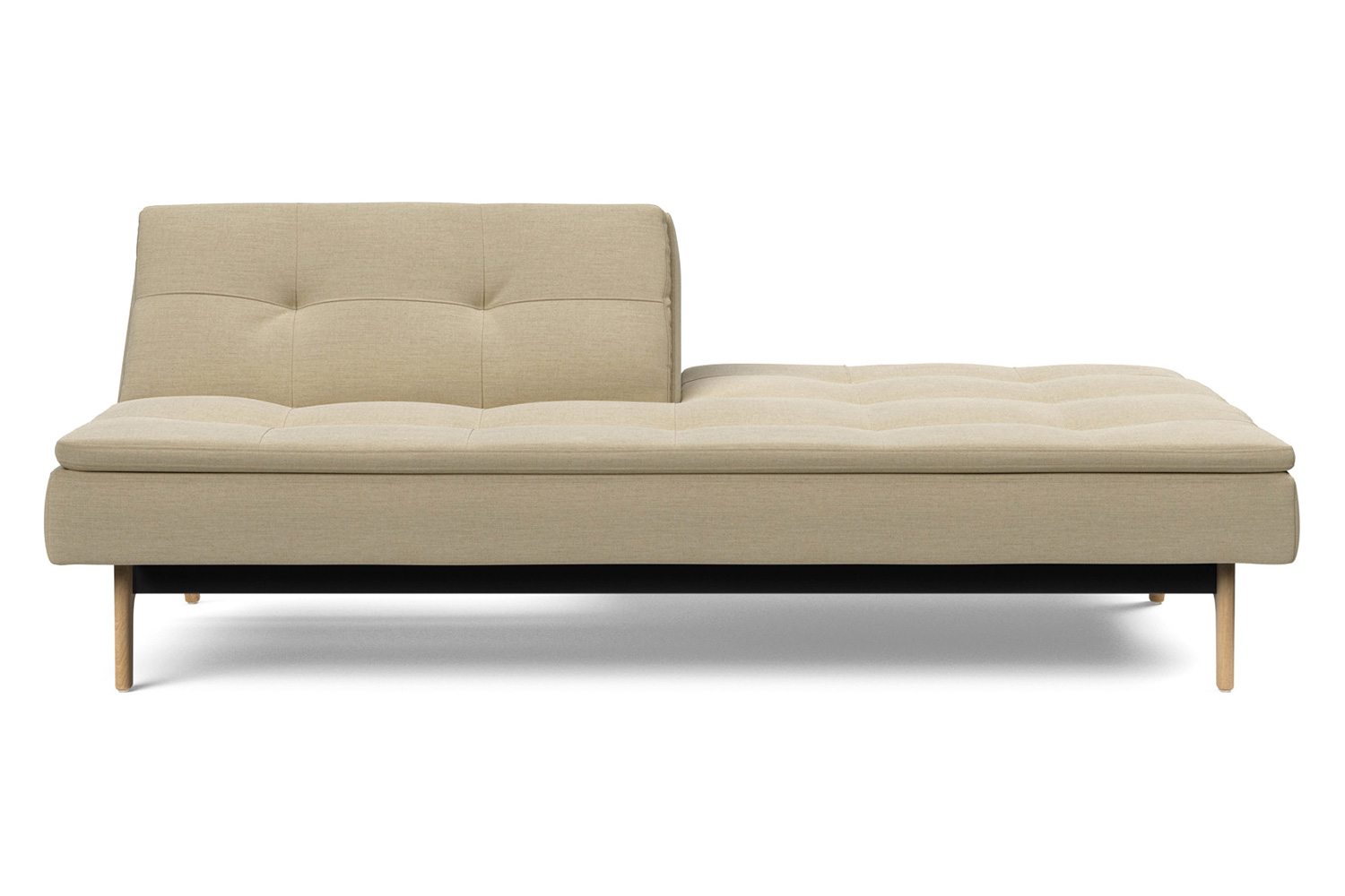 Innovation Living Dublexo Eik Sofa Bed Oak - 571 Vivus Dusty Sand