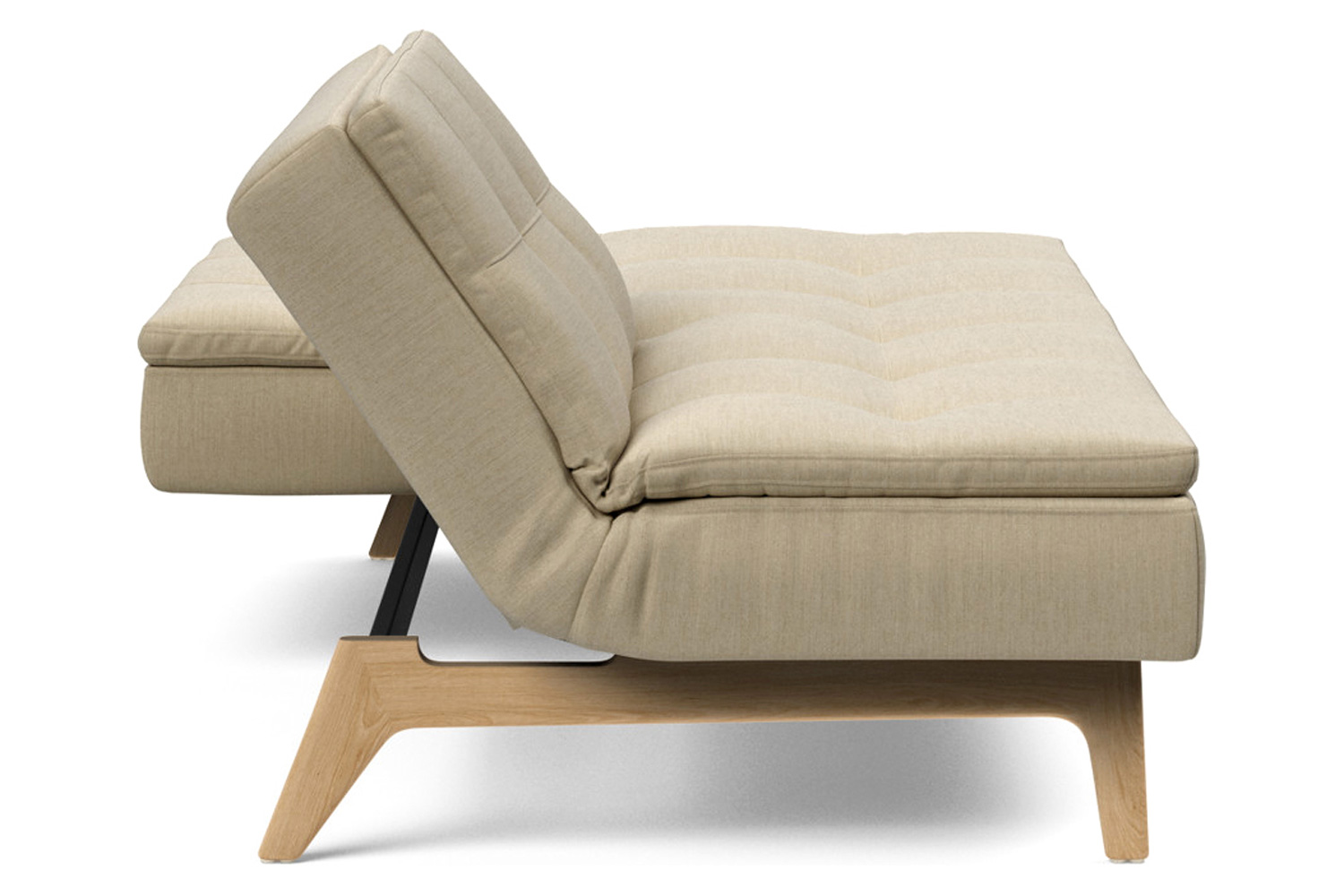 Innovation Living Dublexo Eik Sofa Bed Oak - 571 Vivus Dusty Sand